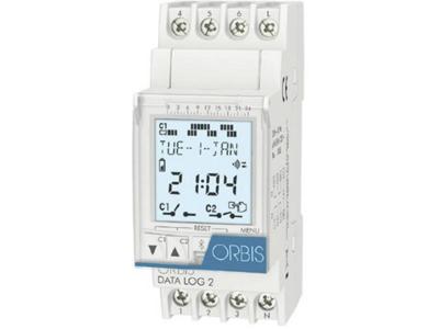 ORBIS Zeitschalttechnik DATA LOG 2 230 V DIN-rail schakelklok Digitaal 250 V/AC