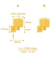 Dalber Kinderkamer wandlampMy Farm geel met wit - 63409 - thumbnail