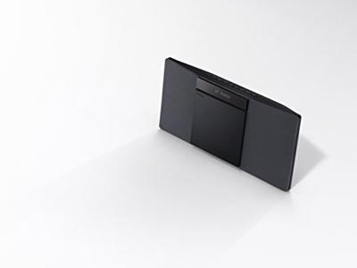 Pioneer X-SMC02(B) CD-microinstallatie (afspelen van audio CD/CD-R/CD-RW/MP3, 2 x 10 Watt uitgangsvermogen, Bluetooth, USB, FM (RDS) radio, wandmontage mogelijk, slim design), zwart