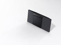 Pioneer X-SMC02(B) CD-microinstallatie (afspelen van audio CD/CD-R/CD-RW/MP3, 2 x 10 Watt uitgangsvermogen, Bluetooth, USB, FM (RDS) radio, wandmontage mogelijk, slim design), zwart - thumbnail