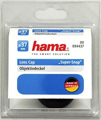 Hama Lensdop voor 37 mm lens (klemmechanisme in oppervlak, Super Snap) zwart