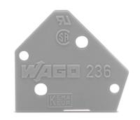 WAGO 236-100 Afsluitplaat Grijs 1 stuk(s) - thumbnail
