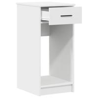 Computertorenstandaard met lade 35x45x77 cm wit - thumbnail
