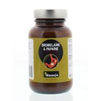 Hanoju Bromelaine & papaine capsules 90 Vegetarische capsules - thumbnail