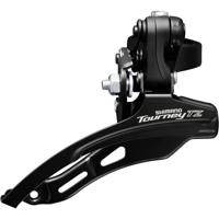 Shimano voorderailleur 6/7-speed tourney tz fd-tz510 down swing met hoge klem ø31,8 mm 48t - thumbnail