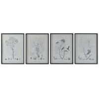 Schilderij DKD Home Decor Modern Botanische planten 45 x 2,5 x 60 cm (4 Stuks) - thumbnail