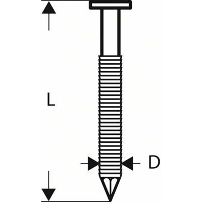 Bosch Accessoires Rondkopstripspijker SN21RK 75RHG 2,8 mm, 75 mm, thermisch verzinkt, gegroefd 3000st - 2608200040 Bosch Accessoires Rondkopstripspijker SN21RK 75RHG 2,8 mm, 75 mm, thermisch verzinkt, gegroefd 3000st - 2608200040