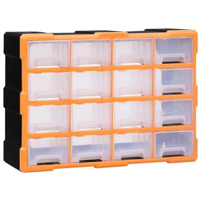 VidaXL Organiser met 16 medium lades 52x16x37 cm