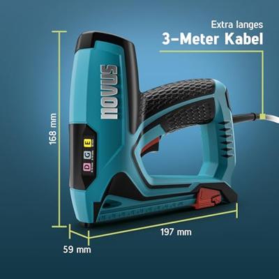 Novus Tools 031-0370 Elektrisch nietpistool Type niet Type 11, Type 53F Lengte nieten 6 - 14 mm Novus Tools 031-0370 Elektrisch nietpistool Type niet Type 11, Type 53F Lengte nieten 6 - 14 mm