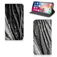 Book Wallet Case Apple iPhone Xr Boomschors Grijs - thumbnail