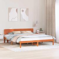 Bedframe Wasbruin 180 x 200 cm Massief grenenhout - thumbnail
