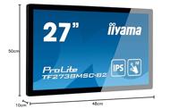 Iiyama ProLite TF2738MSC-B2 LCD-monitor Energielabel F (A - G) 68.6 cm (27 inch) 1920 x 1080 Pixel 16:9 5 ms DVI, HDMI, DisplayPort, Hoofdtelefoon (2.5 mm - thumbnail
