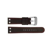 Horlogeband TW Steel TW78 / TW11 / TWB28 / CEB103 Leder Zwart 22mm - thumbnail