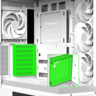 Behuizing zonder voeding - ZALMAN P40 DS - Mid-tower - ATX-formaat - Wit