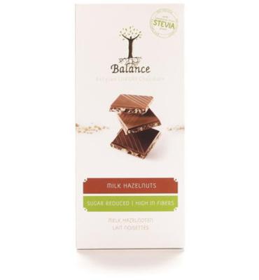 Balance Choco stevia tablet melk hazelnoot 85 Gram