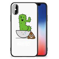 iPhone X | Xs Hoesje Cactus Poo - thumbnail