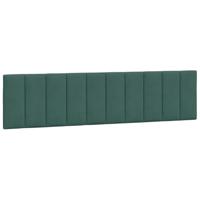 Bed met matras "Hanko" fluweel donkergroen 200x200 cm - thumbnail