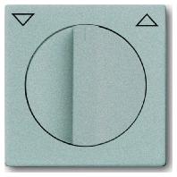 Busch-Jaeger 2CKA001710A3661 Jaloezie-schakelaar, Jaloezie-schakelaar/-knop Afdekking Carat Aluminium, Witaluminium (RAL 9006) 1 stuk(s) - thumbnail