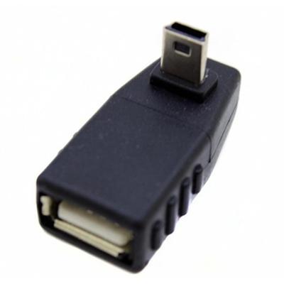 USB A Female to Mini USB Male adapter,90° hoek USB A Female to Mini USB Male adapter,90° hoek