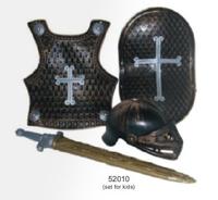 Ridderset zwart voor kinderen - thumbnail