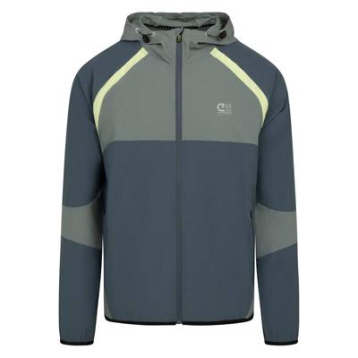 Cruyff Agate Hooded Trainingsjack Groen Blauw
