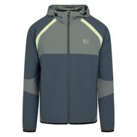 Cruyff Agate Hooded Trainingsjack Groen Blauw - thumbnail