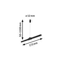 Paulmann Wire Corduo Suspension 94599 12V-kabelsysteemcomponenten Koordophanging Zwart (mat) - thumbnail