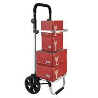 Boodschappentrolley, grijs, met koelvak, tas afneembaar - thumbnail