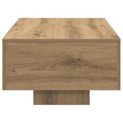 Salontafel 100x49,5x31 cm bewerkt hout artisanaal eikenkleur Salontafel 100x49,5x31 cm bewerkt hout artisanaal eikenkleur