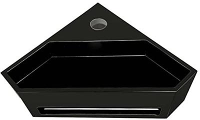 Saqu Tenno Hoekfontein 35x35x16 cm Mat Zwart Saqu Tenno Hoekfontein 35x35x16 cm Mat Zwart