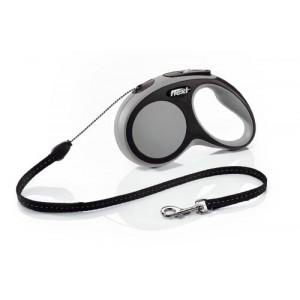 Flexi New COMFORT Hond Intrekbare riem Zwart, Grijs 8 m