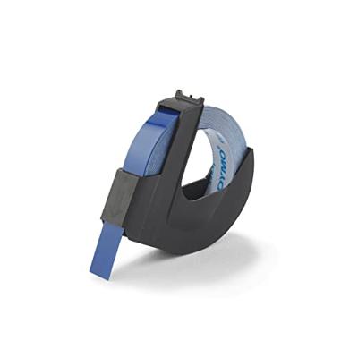 Relieftape dymo embossing vinyl 9mm blauw | 10 stuks