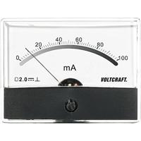 VOLTCRAFT AM-86X65/100MA AM-86X65/100MA Inbouwmeter AM-86X65/100 mA/DC Draaispoel - thumbnail