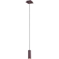 LED Hanglamp Vierkant - Roestkleur Aluminium - GU10 Fitting - thumbnail