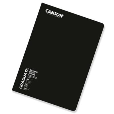 Schetsboek canson graduate 20vel 140gr a4 wit