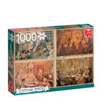 Premium Collection Anton Pieck, Boten in de gracht 1000 stukjes - thumbnail