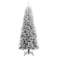 Kunstkerstboom met sneeuw 180 cm PVC en PE - thumbnail