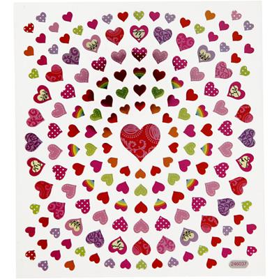 Creativ Company Stickers kleine harten, 1 vel