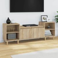 Tv-meubel 160x35x55 cm bewerkt hout sonoma eikenkleurig - thumbnail