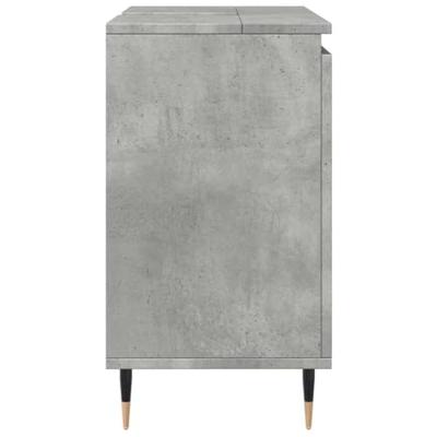 Badkamerkast 58x33x60 cm bewerkt hout betongrijs