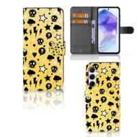 Telefoonhoesje met Naam Samsung Galaxy A55 Punk Geel - thumbnail