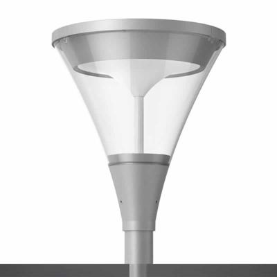 LED Paaltop armatuur zilver met 60mm aansluiting max 40W indirect licht 220-042 LED Paaltop armatuur zilver met 60mm aansluiting max 40W indirect licht 220-042