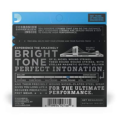D'Addario EXL120-7 snaren set voor elektrische gitaar