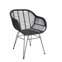 Tuinstoel Moda zwart - thumbnail