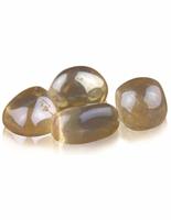 Zonneschijn Aura Trommelstenen Set van Vijf voor Spirituele Verkenning - thumbnail