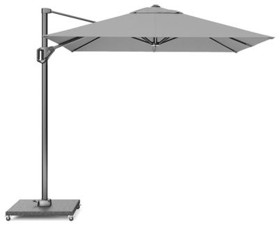 Platinum | Zweefparasol Voyager T¹ 250 x 250 cm | Lichtgrijs