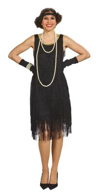 Charleston Jurk Zwart Lucille