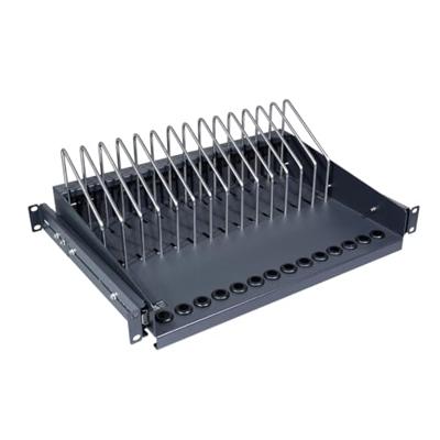 LogiLink SF100B 19 inch Apparaatbodem voor patchkast 4.5 HE Uittrekbaar Zwart