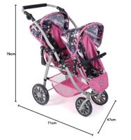 Tweeling Poppenwagen Vario - Unicorn - thumbnail