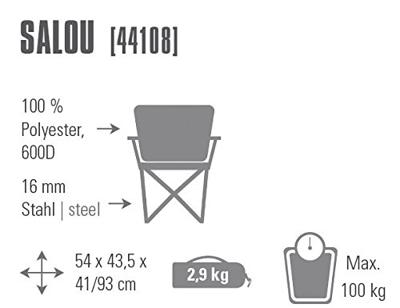 High Peak Klapstoel Salou 54 X 43,5 Cm Polyester/staal Grijs High Peak Klapstoel Salou 54 X 43,5 Cm Polyester/staal Grijs